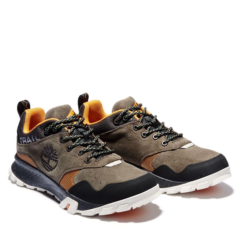 Zapatos de Montaña Timberland Hombre Garrison Trail Bajas Waterproof Verde Oliva/Negras - Chile HRY-